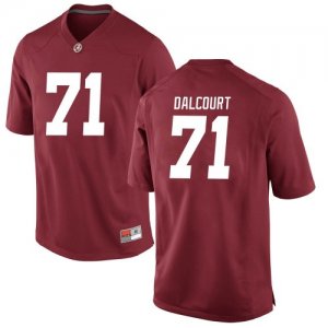 Youth Alabama Crimson Tide #71 Darrian Dalcourt Crimson Replica NCAA College Football Jersey 2403HPZO2